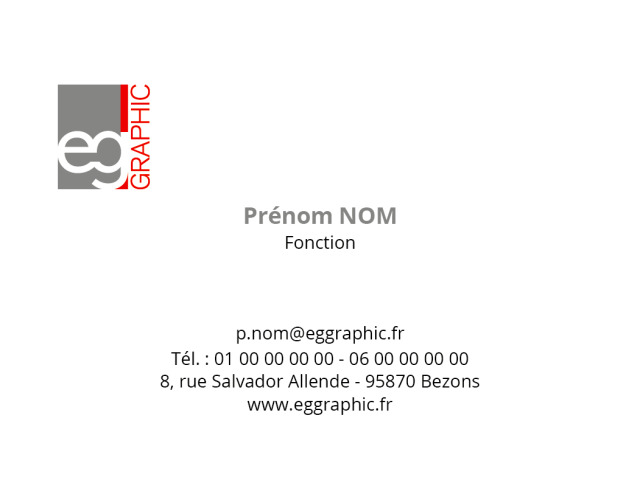 Carte de visite 85x55 modèle 3