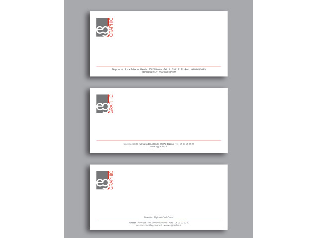 Cartes de Correspondance EGGRAPHIC