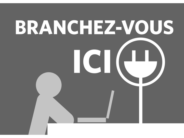 STICKER "BRANCHEZ-VOUS ICI"